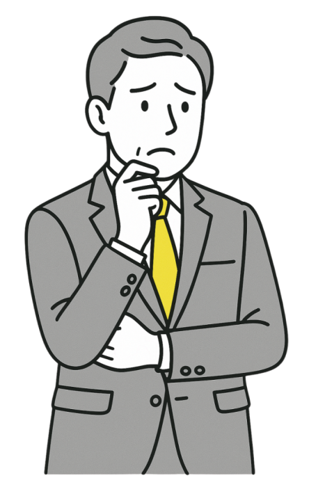悩む男性