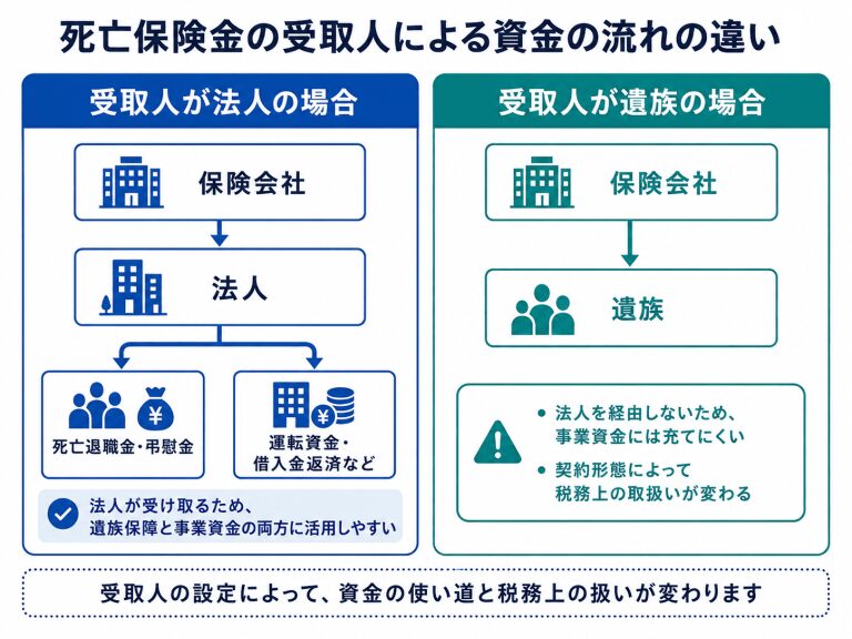 法人保険_受取人による違い
