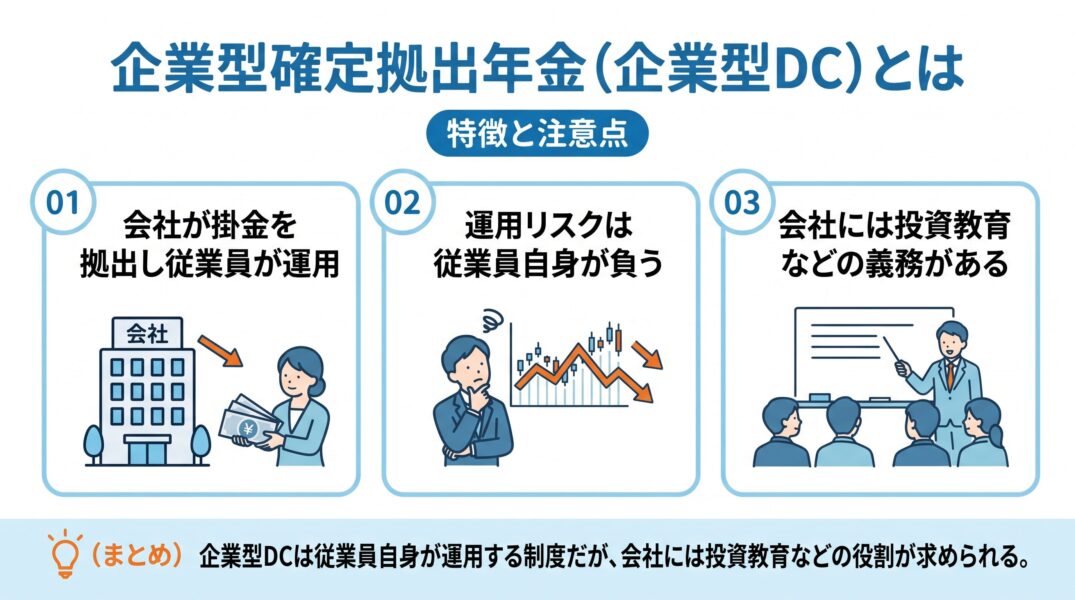 退職金準備：企業型確定拠出年金（DC）とは