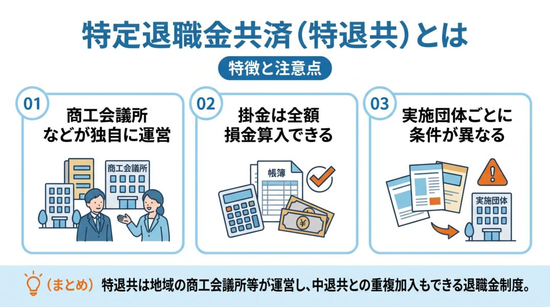 退職金準備：特定退職金共済（特退共）とは