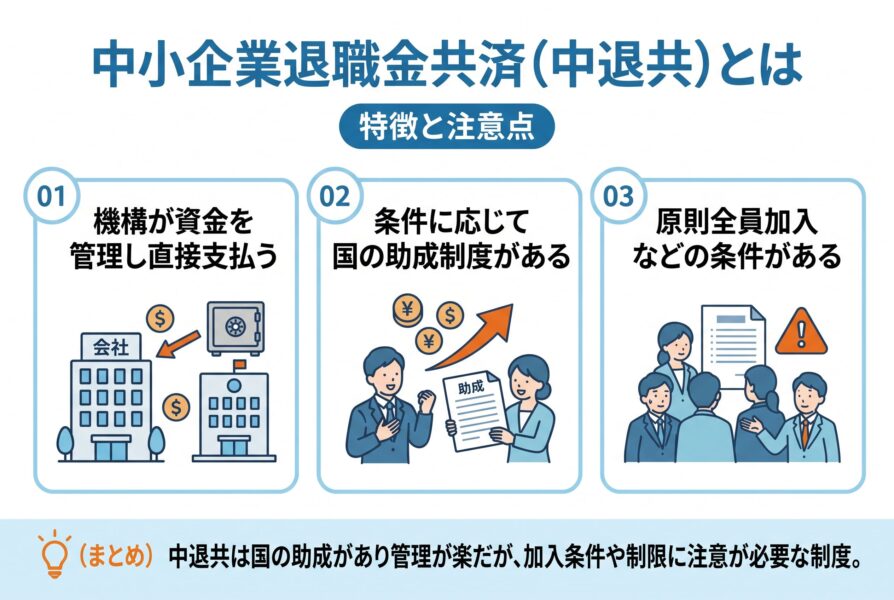 退職金準備：中小企業退職金共済（中退共）とは